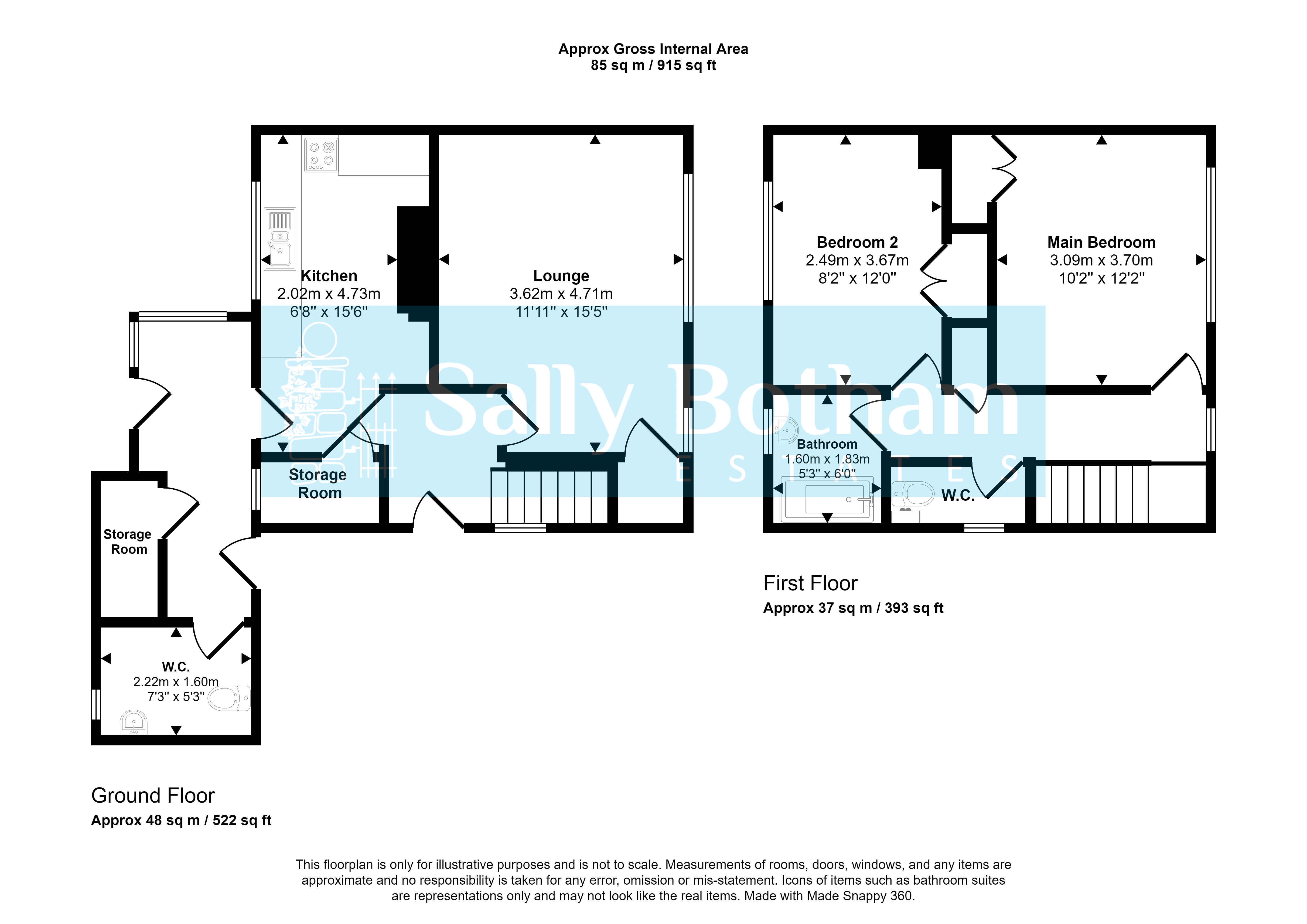 2 bedroom house for sale in Chesterfield