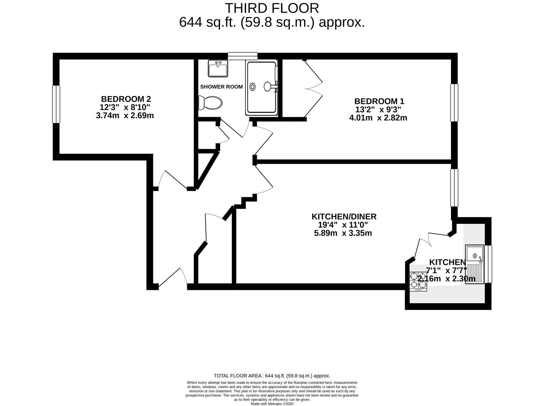 2 bedroom Apartment for sale in Camberley