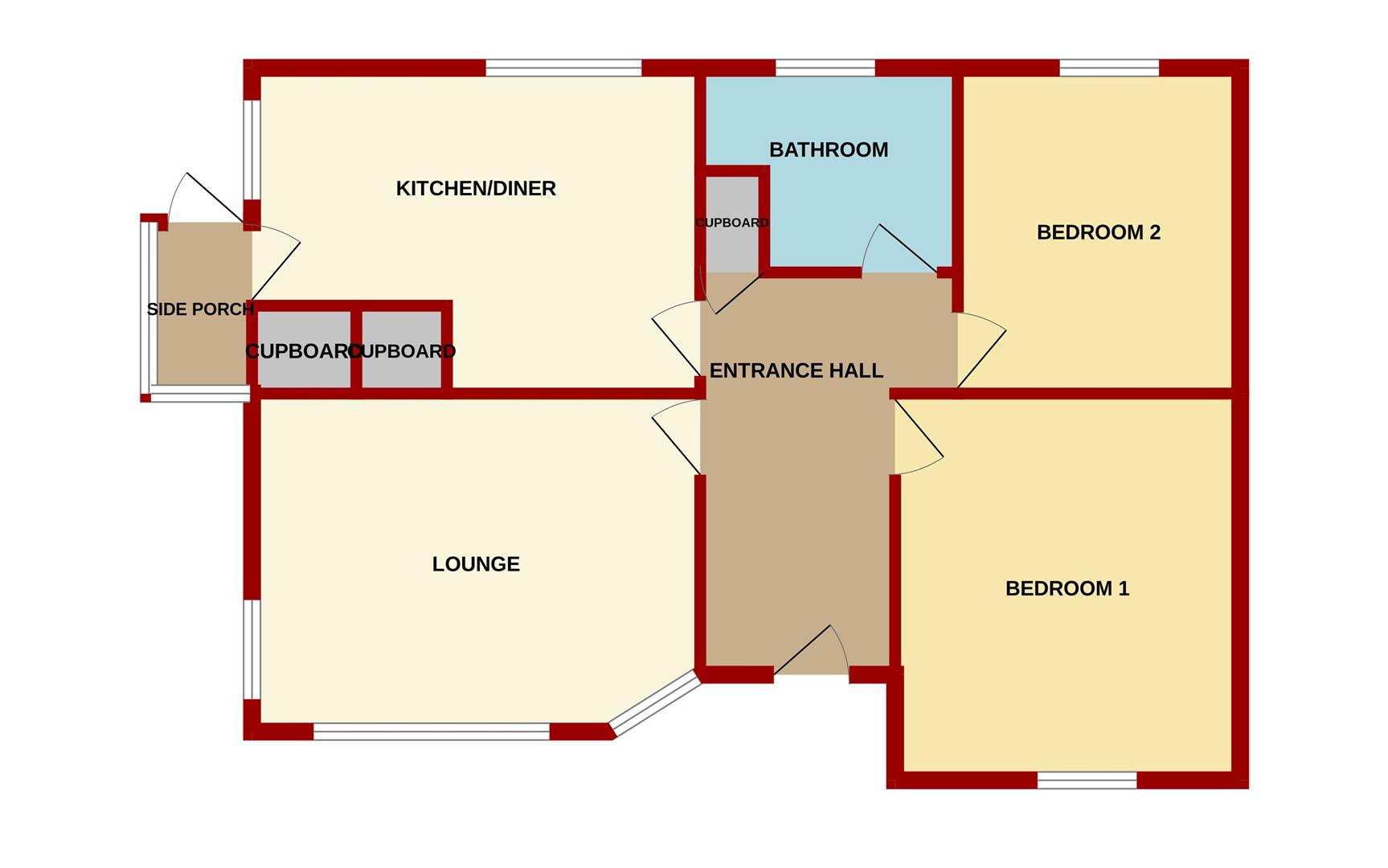 2 bedroom Detached Bungalow for sale in Lydney