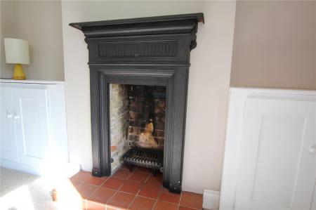 Fireplace.