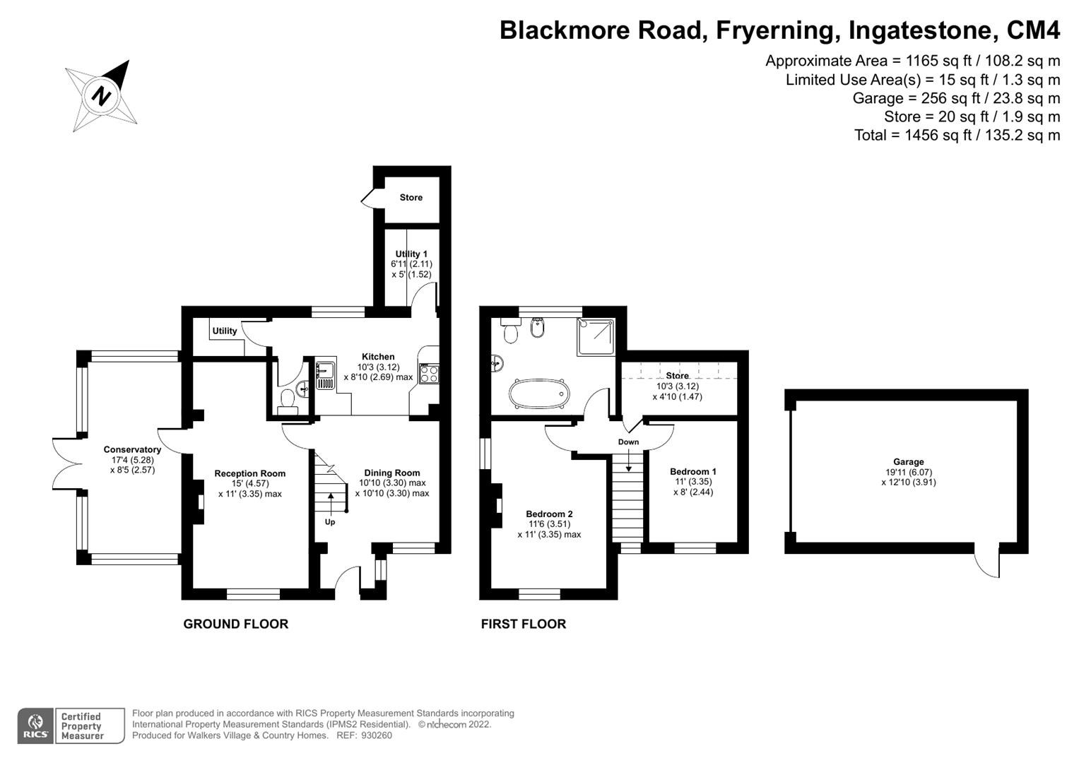 2 bedroom SemiDetached House for sale in Fryerning