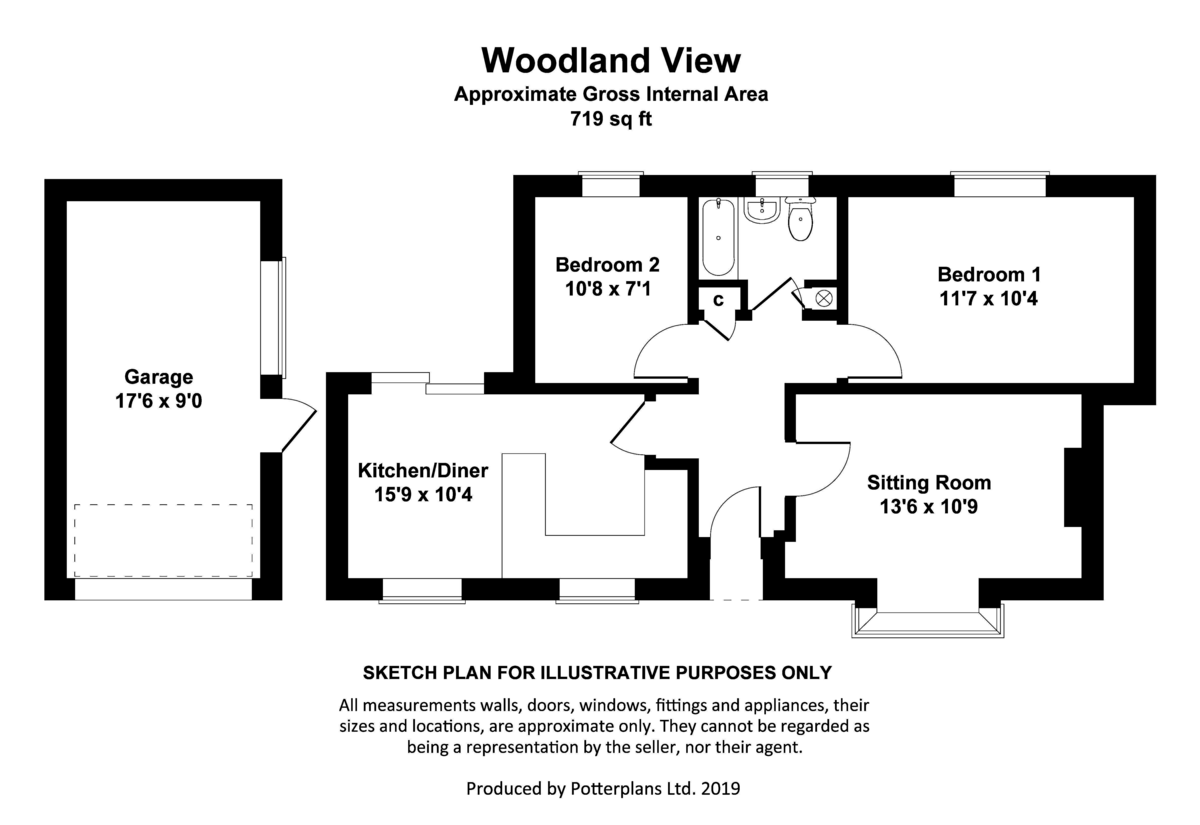 2 bedroom Detached Bungalow for sale in Boroughbridge