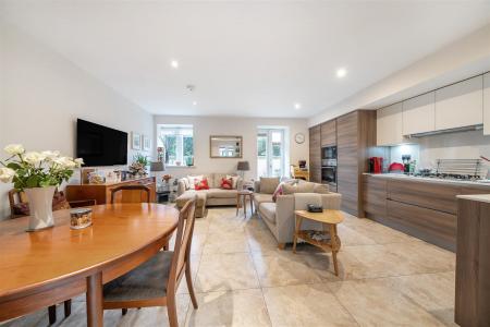 Reception Room/Open Plan Kitchen: