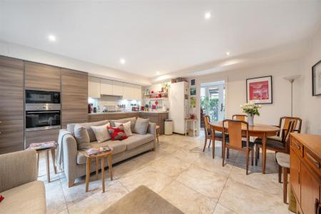 Reception Room/Open Plan Kitchen: