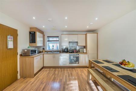 Reception Room/Open Plan Kitchen:
