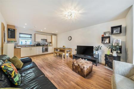 Reception Room/Open Plan Kitchen: