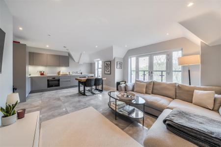 Reception Room/Open Plan Kitchen: