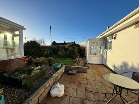 Rear house patio