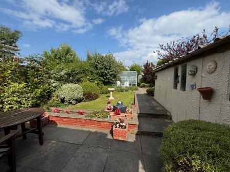 Patio and lawn