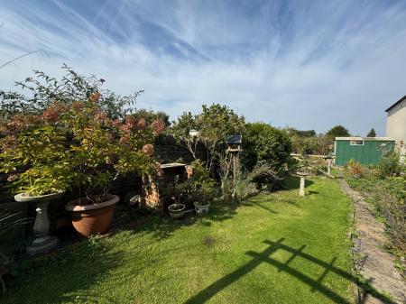 View down the garden