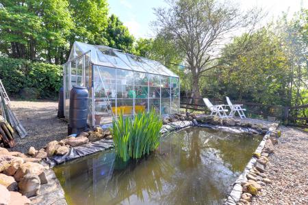 Pond/Seating Area