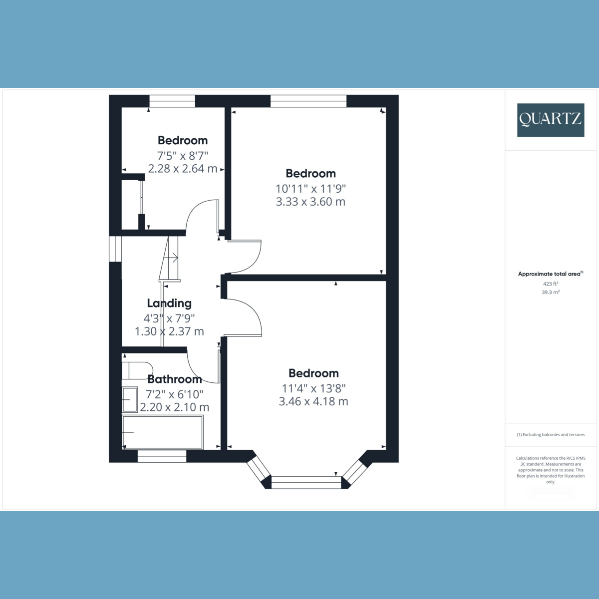 Floorplan for 39 Abbotsbury Road, Broadstone BH18 9DB