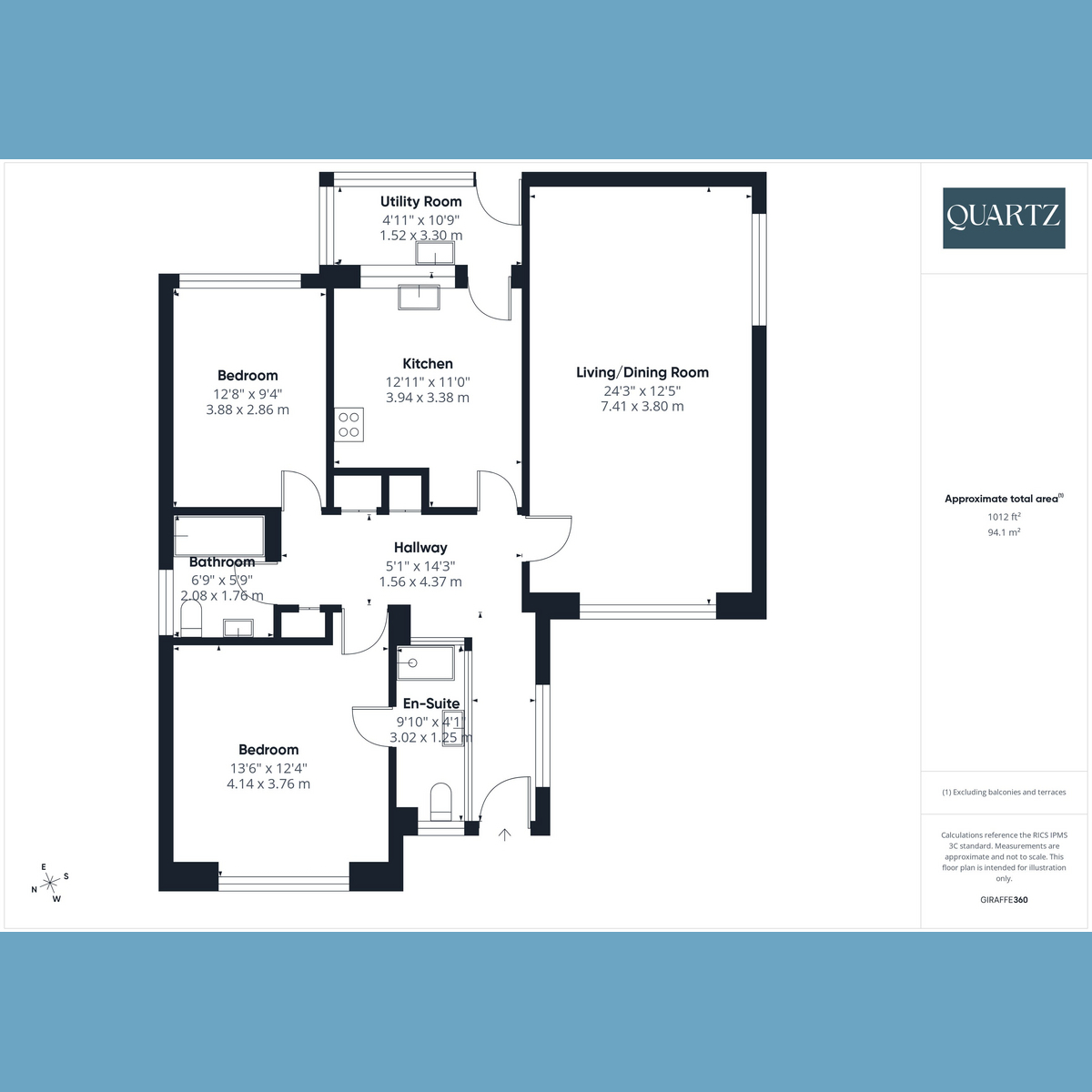 Floorplan for 46 Blake Dene Road, Poole BH14 8HH