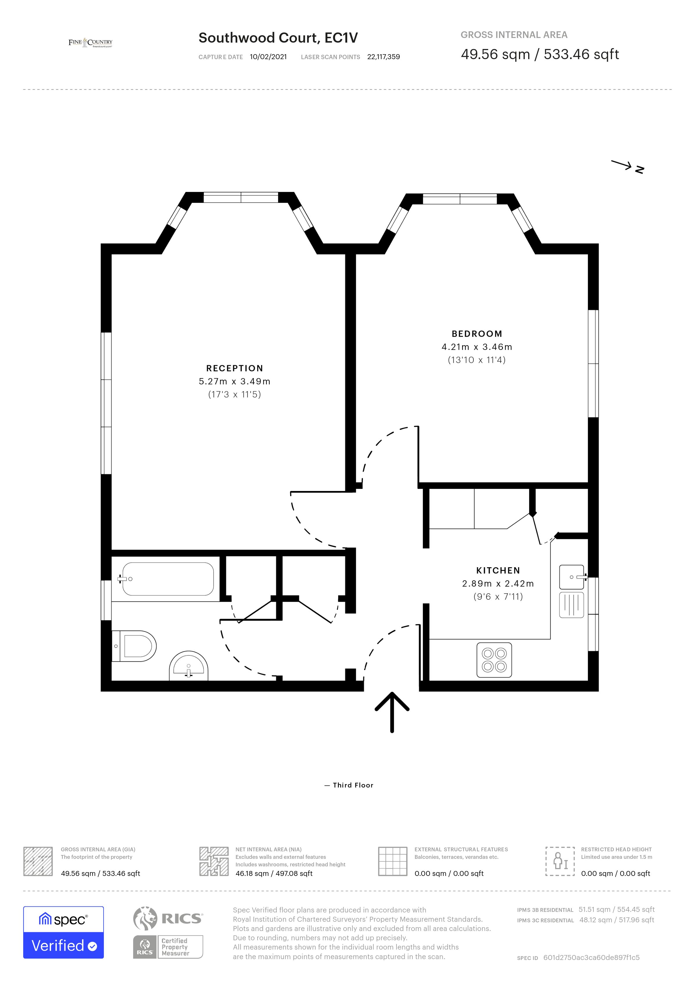 1 bedroom Flat for rent in London