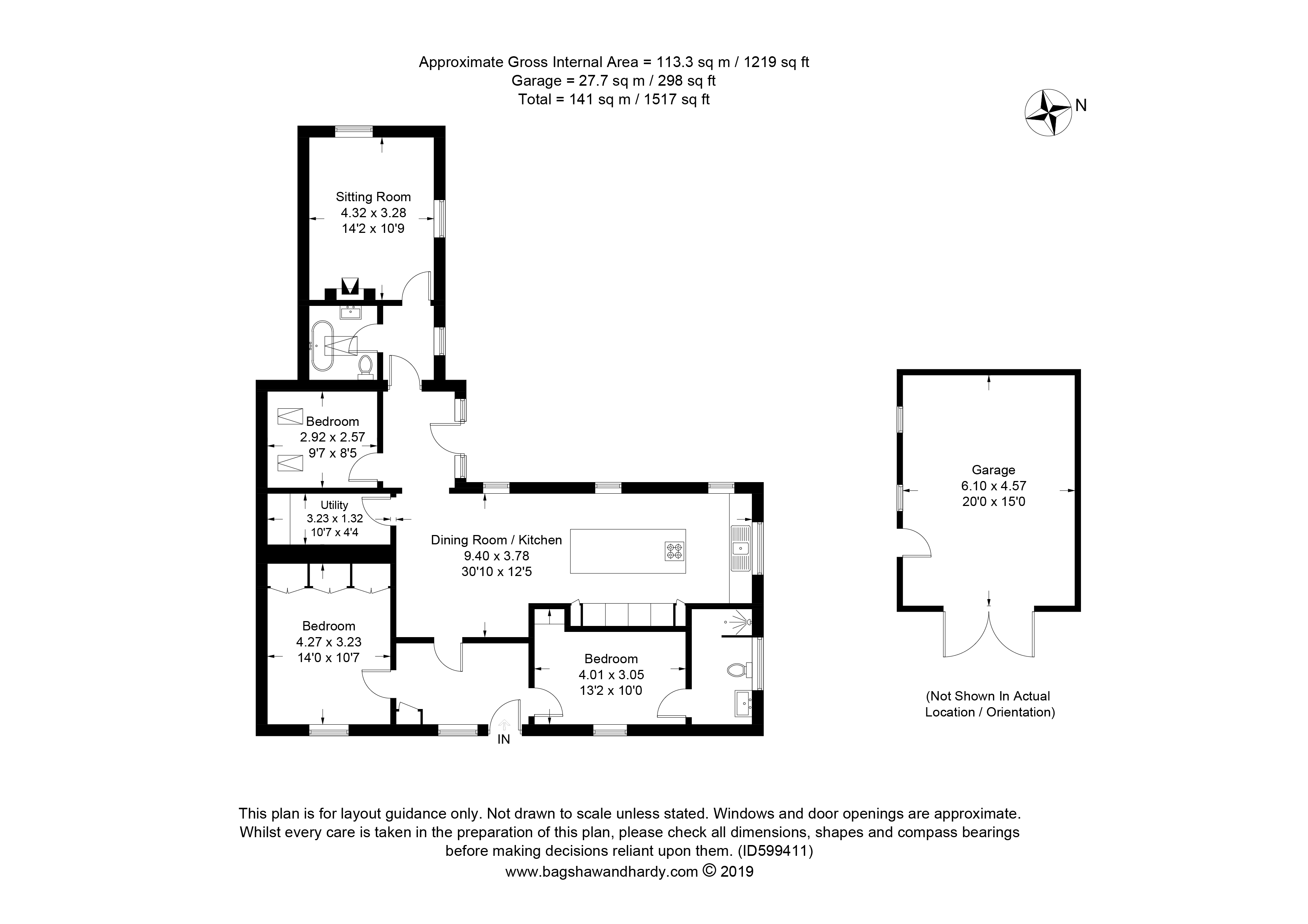 3 bedroom Detached House for sale in Epsom