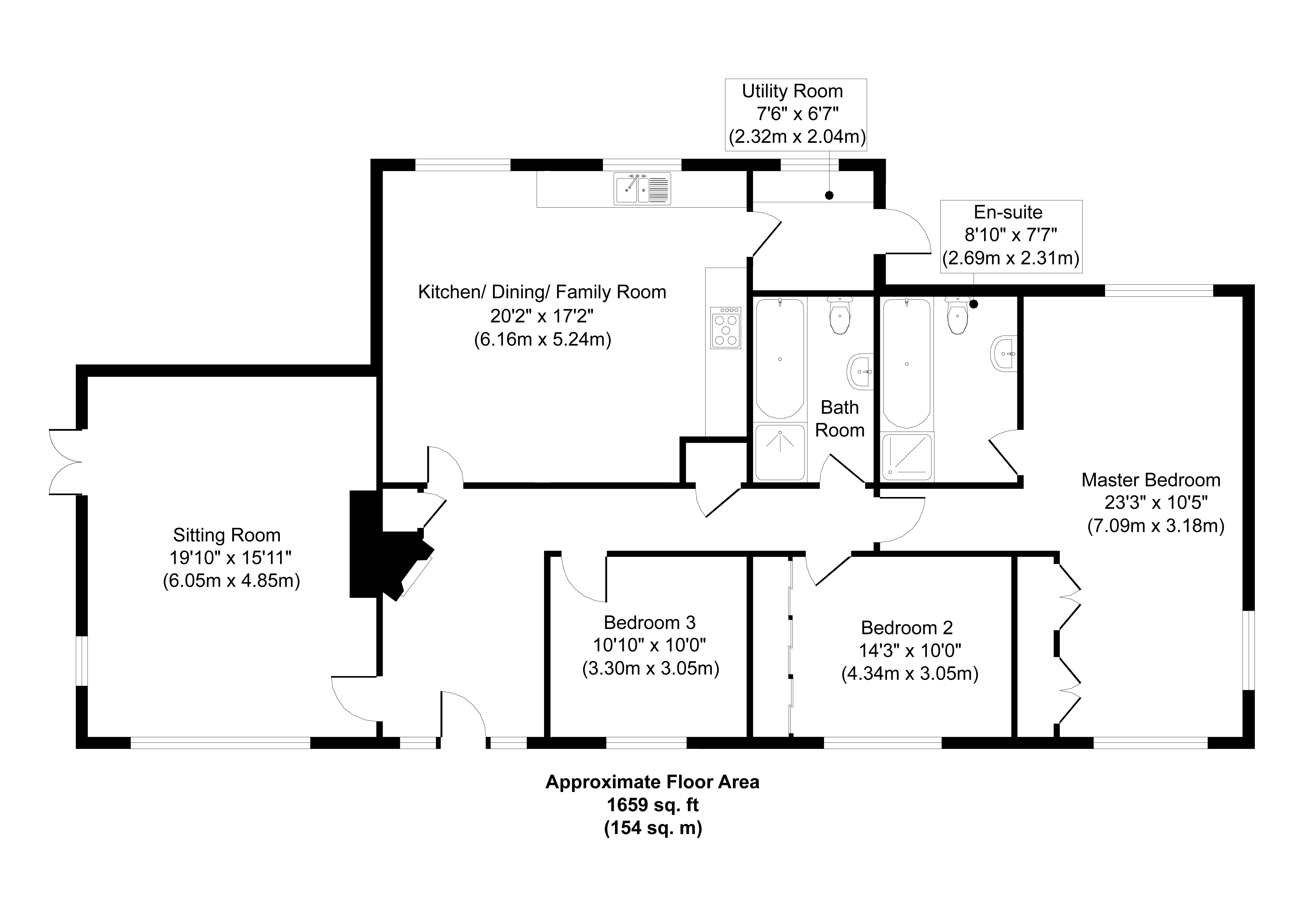3 bedroom Detached Bungalow for rent in Kingswood