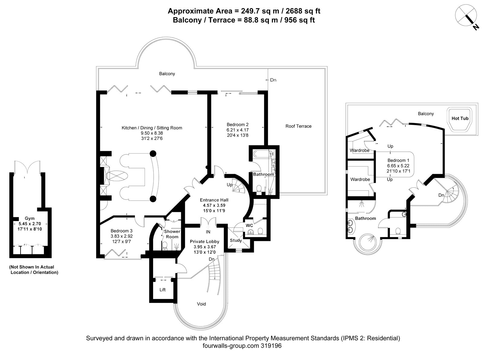 Penthouse for sale with 3 bedrooms, Chaddesley Glen, Canford Cliffs