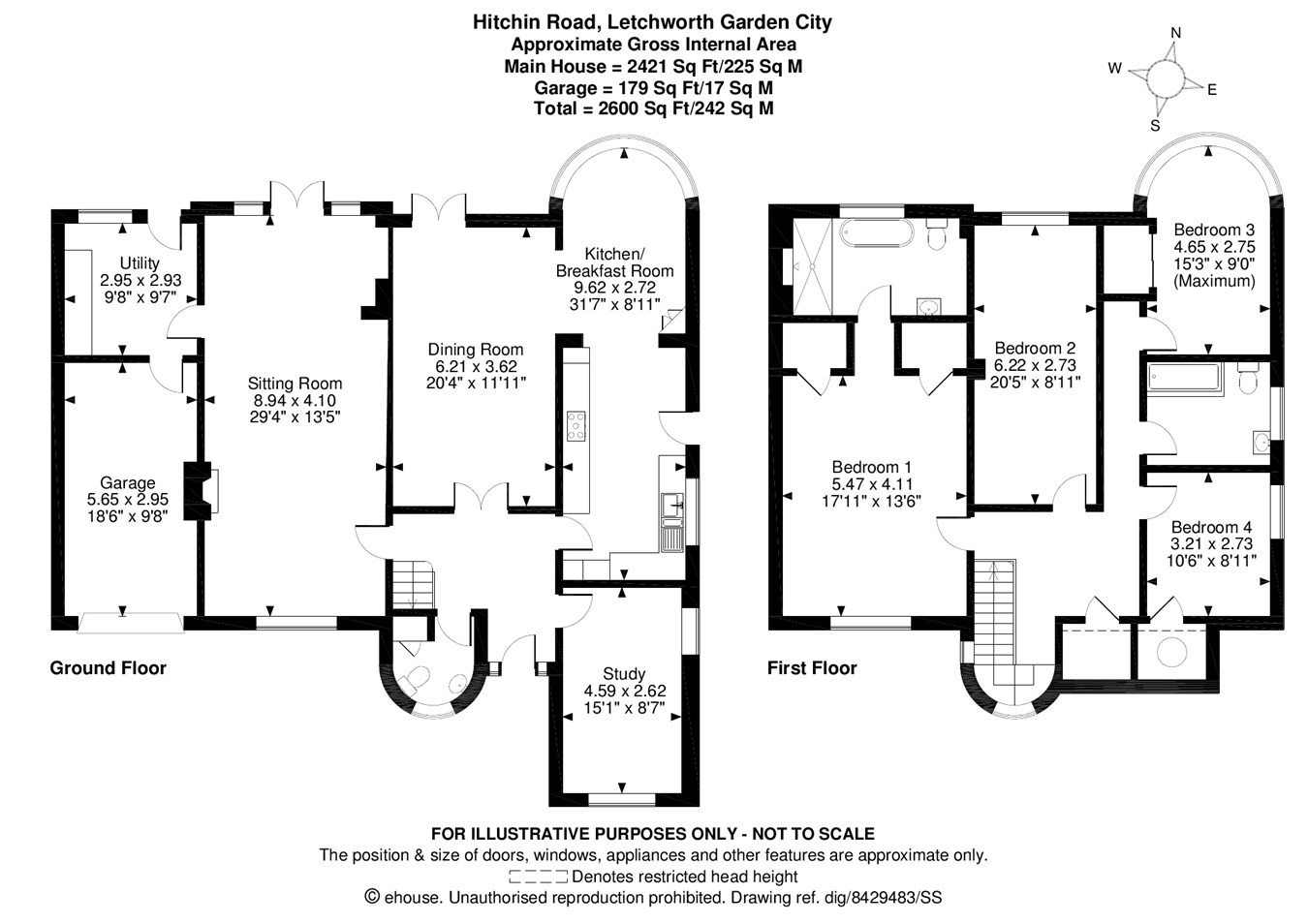 4 bedroom Detached House for sale in Letchworth Garden City