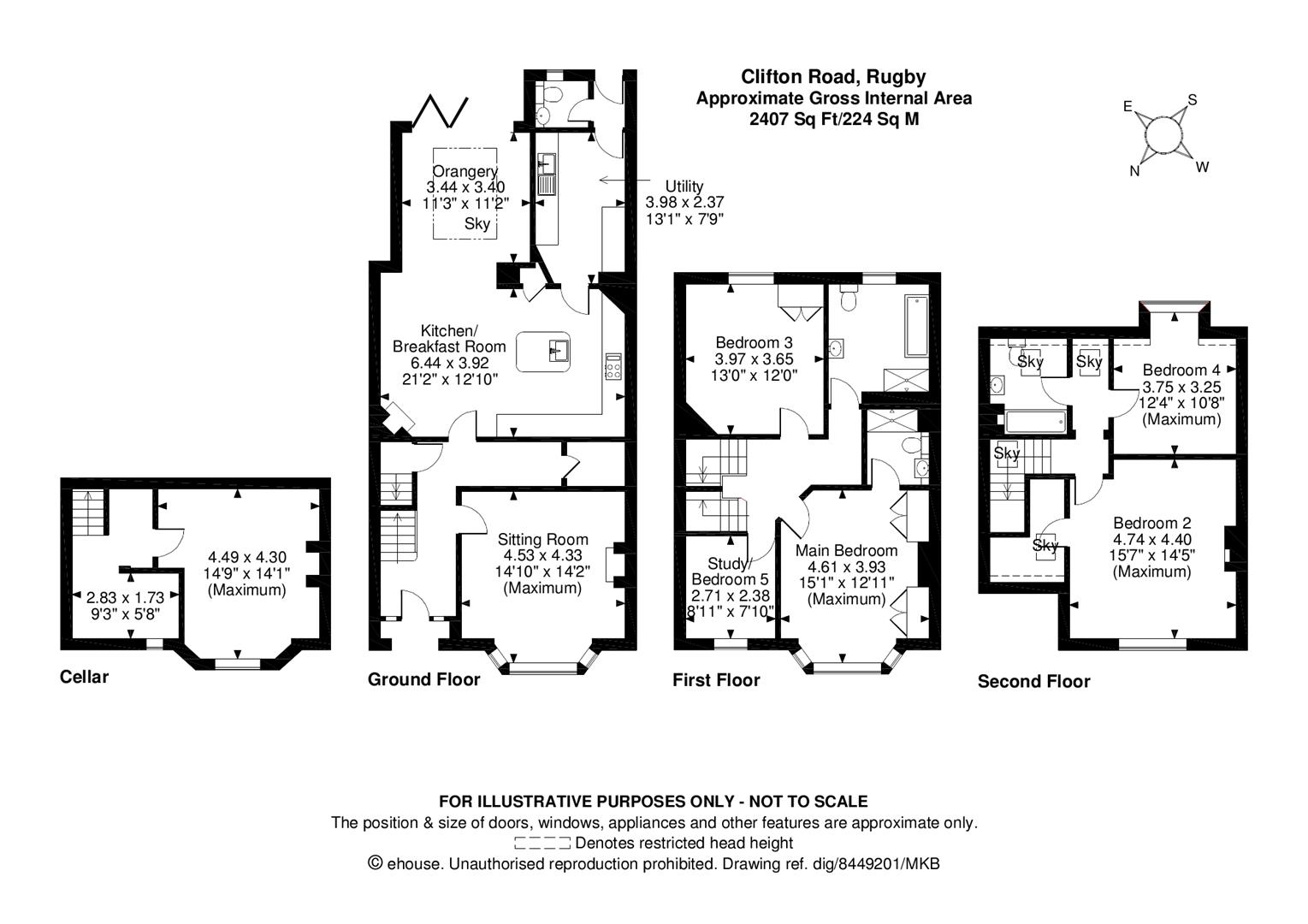 5 bedroom Town House for sale in Rugby