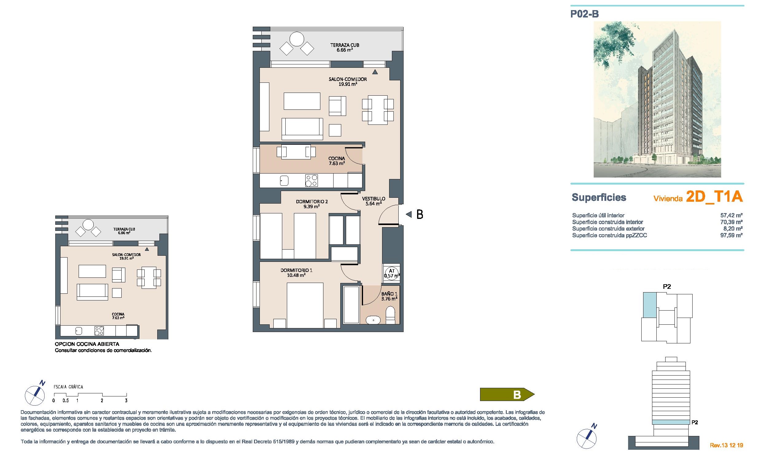 2 bedroom Luxury Apartment for sale in Valencia