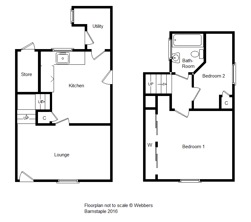2 bedroom Terraced House for sale in North Devon
